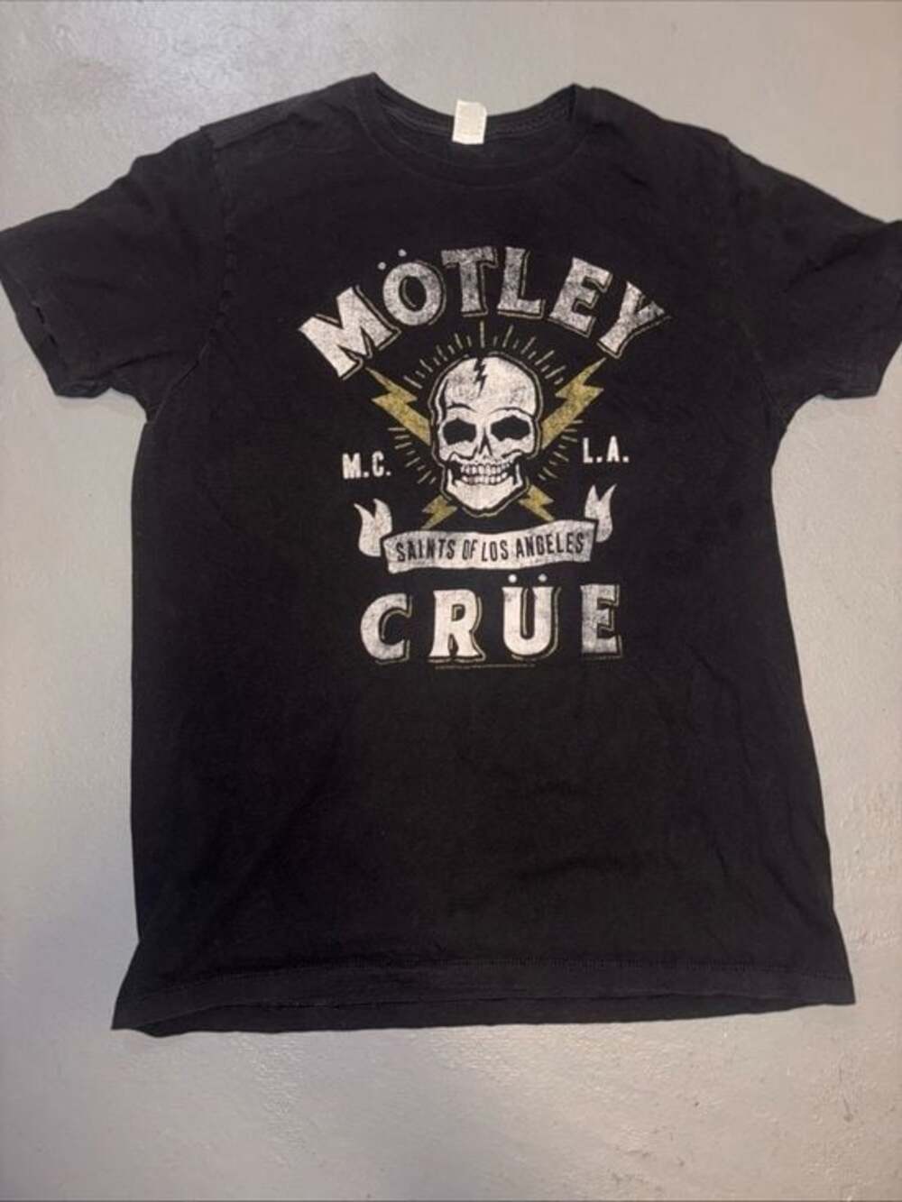 Mötley Crüe Men’s T Shirt Large Pacific Saints of Los Angeles Tour
